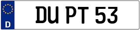 Trailer License Plate